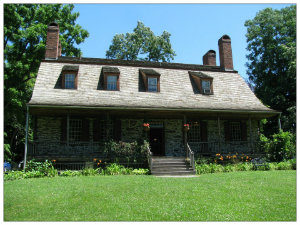 The small brown house that today is the Historic Washington's Headquarters