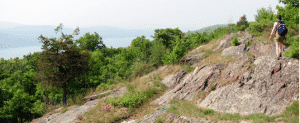 Hiking Mt. Peter with Greenwood Lake vista. Photo by Dan Balogh.