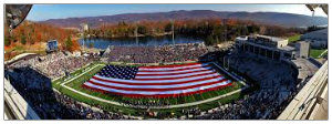 Aerial view of Michie Stadium